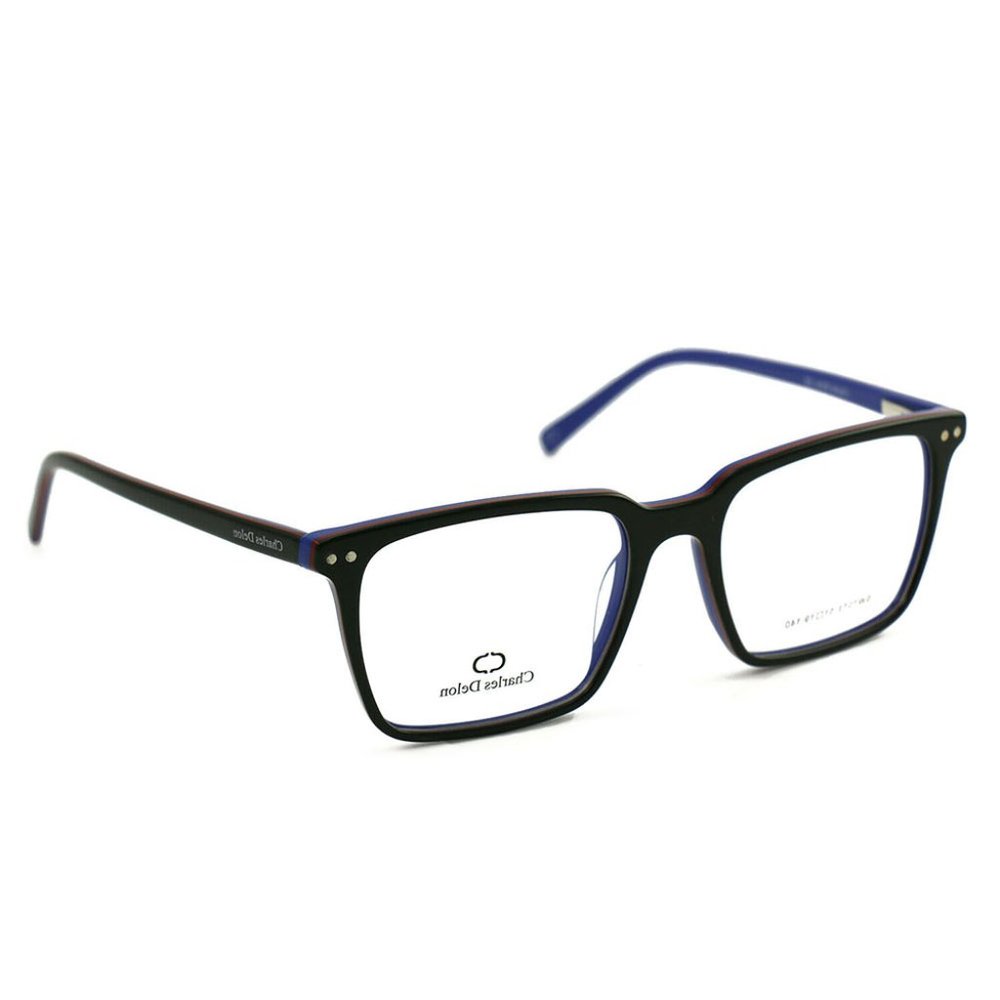 Charles Delon Square Style Black/Blue Frame